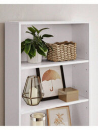 LEDREM Bookcase,,6-Tier Bookshelf,open Storage Shelf, Shelving Unit, White,24 X 60 X 178.5 Cm, For Living Room,,home Office - thumbnail 7