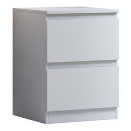 Fwstyle Pair Of White Stora Bedside Tables Nighstands Chests Extra Deep Drawers (H) 55Cm (W) 40Cm (D) 40Cm - thumbnail 2