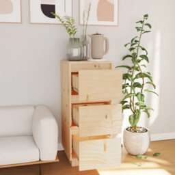 Walplus Sideboard 32X34X75 Cm Solid Wood Pine - thumbnail 3
