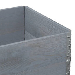 Berkfield Rustic Garden Planter Grey 80X60 Cm Solid Wood Pine - thumbnail 7