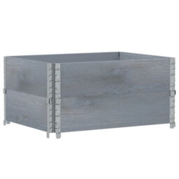 Berkfield Rustic Garden Planter Grey 80X60 Cm Solid Wood Pine