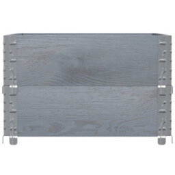 Berkfield Rustic Garden Planter Grey 80X60 Cm Solid Wood Pine - thumbnail 4