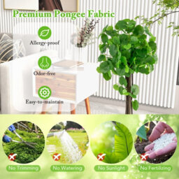 Costway Artificial Crabapple Tree Fake Plant In Pot Indoor Potted Floor Plant Decor - thumbnail 9