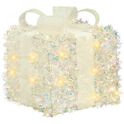 Beliani Set Of 3 Christmas Decorations Led Hallangen Christmas Gifts 20/25/30 Cm Multicolour - thumbnail 5