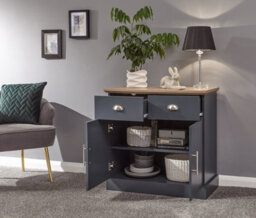 Gfw Kendal Compact Sideboard Slate Blue - thumbnail 2
