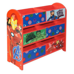 Disney Marvel Avengers Toy Storage Unit: 6-Box Organizer For Bedroom - Made From Engineered Wood/fabric/metal - Easy Assembly