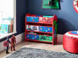 Disney Marvel Avengers Toy Storage Unit: 6-Box Organizer For Bedroom - Made From Engineered Wood/fabric/metal - Easy Assembly - thumbnail 6