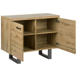 Beliani  Cabinet Timber Light Brown - thumbnail 5