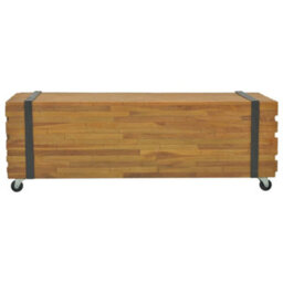 Berkfield Coffee Table 110X45X38 Cm Solid Teak Wood - thumbnail 2