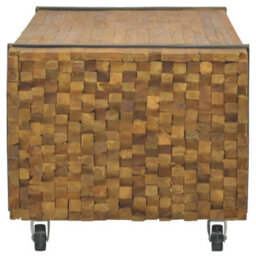 Berkfield Coffee Table 110X45X38 Cm Solid Teak Wood - thumbnail 3