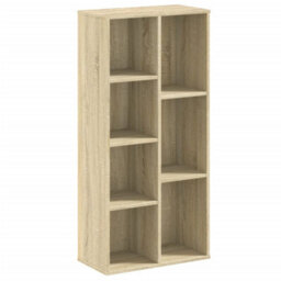 Berkfield Durable Bookcase Sonoma Oak 50X25X105 Cm Engineered Wood - thumbnail 1