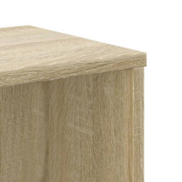 Berkfield Durable Bookcase Sonoma Oak 50X25X105 Cm Engineered Wood - thumbnail 7