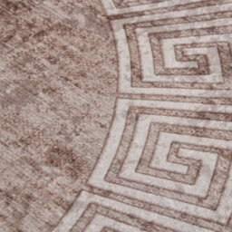 Berkfield Rug Washable 120 Cm Beige Anti Slip - thumbnail 4