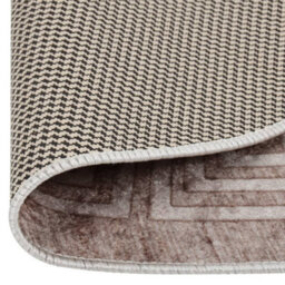 Berkfield Rug Washable 120 Cm Beige Anti Slip - thumbnail 3