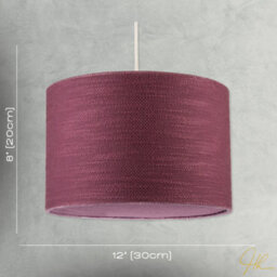 Happy Homewares Tawny Port Burgundy Textured Linen Pendant Light Shade With Diffuser - thumbnail 7
