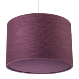 Happy Homewares Tawny Port Burgundy Textured Linen Pendant Light Shade With Diffuser - thumbnail 4