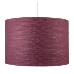 Happy Homewares Tawny Port Burgundy Textured Linen Pendant Light Shade With Diffuser - thumbnail 8