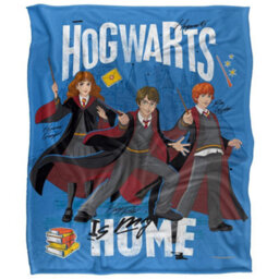 Harry Potter Hogwarts Is My Home Blanket Multicoloured (One Size) - thumbnail 2