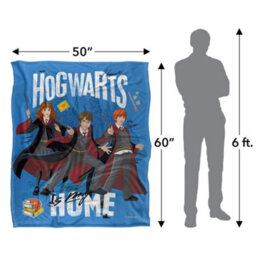 Harry Potter Hogwarts Is My Home Blanket Multicoloured (One Size) - thumbnail 5