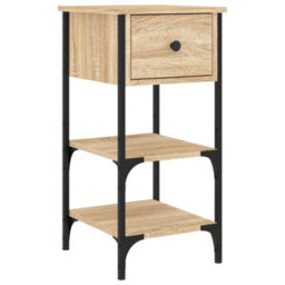 Berkfield Durable Bedside Cabinets 2 Pcs Sonoma Oak 34X36X70 Cm Engineered Wood - thumbnail 3