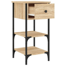 Berkfield Durable Bedside Cabinets 2 Pcs Sonoma Oak 34X36X70 Cm Engineered Wood - thumbnail 6