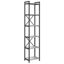 Berkfield Modern Bookcase Grey Sonoma 40 X 30 X 188 Cm Engineered Wood