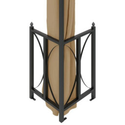 Berkfield Elegant Gazebo With Sidewalls&double Roofs 3X4 M Taupe - thumbnail 5