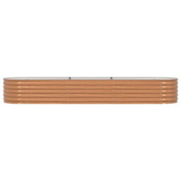 Berkfield Garden Raised Bed Brown 320 X 80 X 44 Cm Steel - thumbnail 5