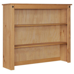 Mews Corona Sideboard Hutch Top Large Solid Wood Pine Welsh Dresser Mexican Style With Open Shelves - thumbnail 3