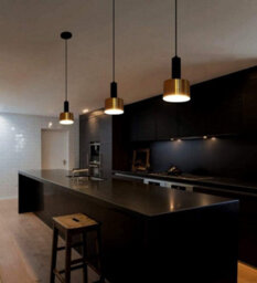 1 Way Small Hanging Light Black And Gold Lampshade Ceiling Pendant Light Copper Lamp Adjustable Line - thumbnail 6