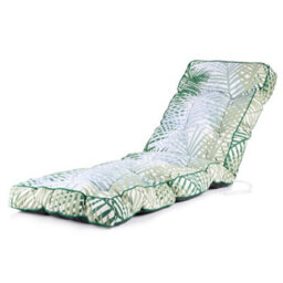 Alfresia Garden Relaxer Chair, Charcoal Frame, Bamboo Leaf Classic Cushion - thumbnail 6