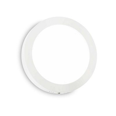 Ideal Lux Universal Integrated Led 40Cm Round Semi Flush Light White 4300Lm 4000K