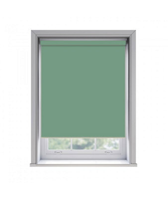 55Cm No Drill Self Adhesive Basil Thermal Blackout Roller Blind (170Cm Drop)