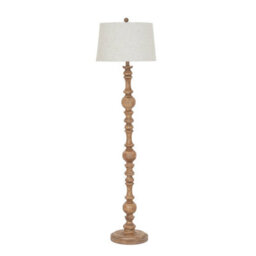 Seraphia Floor Lamp With Linen Shade - Elegant Modern Lighting - thumbnail 2