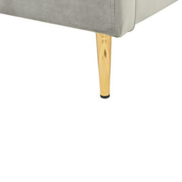 Beliani Bed Velvet Chaleix 140 X 200 Cm (Eu Double) Light Grey - thumbnail 9