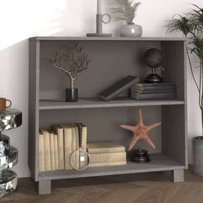 Berkfield Sideboard Light Grey 85X35X80 Cm Solid Wood Pine - image 1