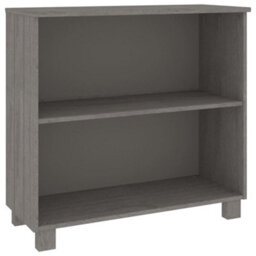 Berkfield Sideboard Light Grey 85X35X80 Cm Solid Wood Pine - thumbnail 2