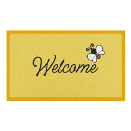 Native Natural Welcome Bee  Indoor & Outdoor Doormat - 70X40Cm - thumbnail 2