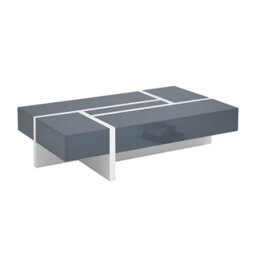 Furniture in Fashion Storm High Gloss Storage Coffee Table In Grey And White - thumbnail 6