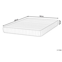 Beliani Memory Foam Pocket Spring Mattress Delightful H3/4 Firm 180 X 200 Cm (Super King Size) - thumbnail 3