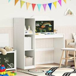 Walplus Chalkboard Desk White 120 X 45 X 118.5 Cm Engineered Wood - thumbnail 4