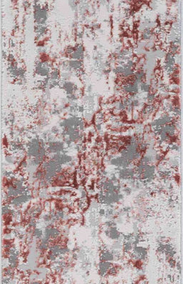 Smart Living Modern Carved Area Rug, Living Room Carpet, Kitchen Floor, Bedroom Soft Rugs 160Cmx230Cm-Emperor(320 Styra Pink) - image 1
