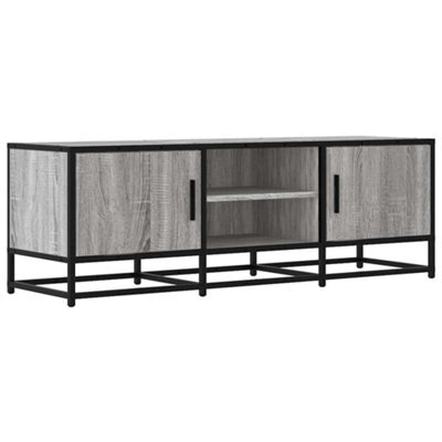 Berkfield Industrial Tv Cabinet Grey Sonoma 120X35X41 Cm Engineered Wood And Metal