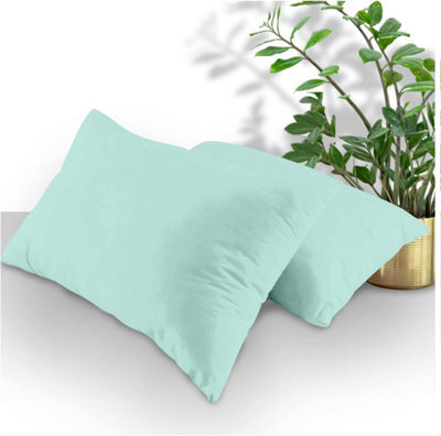 Gaveno Cavailia Plain Housewife Pillowcases Aqua, Pair