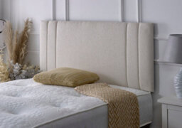 "Slumbre Rio Ii Chenille 4Ft6 Double 24"" Headboard - Stone"
