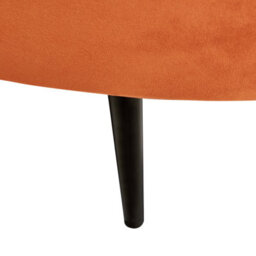 Beliani Sofa 2 Seater Savar Velvet Orange - thumbnail 8