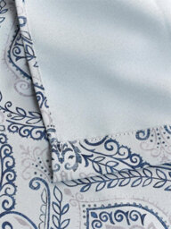 Luxury Living Victoria Room Darkening Ring Top Curtains Blue - thumbnail 4