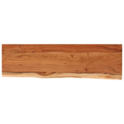 Walplus Wall Shelf 100X30X2.5 Cm Rectangular Solid Wood Acacia Live Edge - thumbnail 2