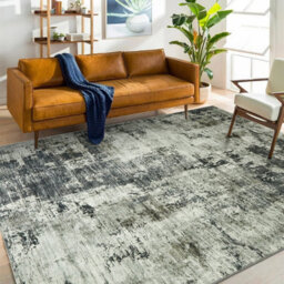 Ameha Stylish Cashmere Bedroom Carpet Grey Abstract Pattern Non Slip Hallway Large Area Rug Indoor/outdoor (Frost, 200 X 290 Cm) - thumbnail 5