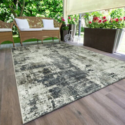 Ameha Stylish Cashmere Bedroom Carpet Grey Abstract Pattern Non Slip Hallway Large Area Rug Indoor/outdoor (Frost, 200 X 290 Cm) - thumbnail 4